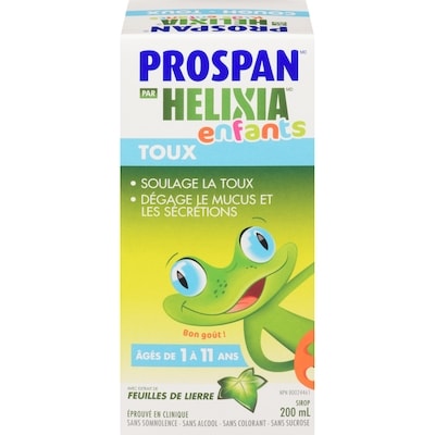 Helixia Sirop contre la toux pour enfants 200 ml, 8,75 $/100ml