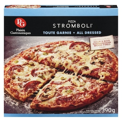 Stromboli All dressed pizza 390 g, $1.79/100g