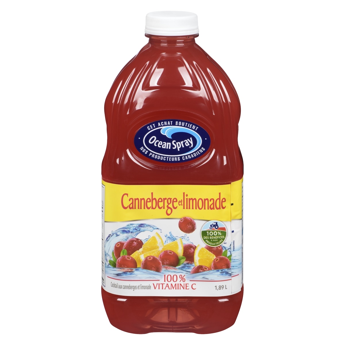 Ocean Spray Cocktail à la limonade et aux canneberges 1.89 l, 0,24 $/100ml