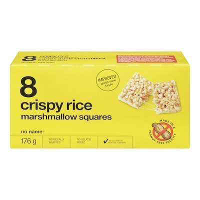 No Name Crispy Rice Marshmallow Squares 176 g, $1.59/100g