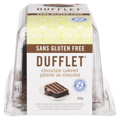 Dufflet Gluten Free Chocolate Cakelet 650 g, $3.23/100g