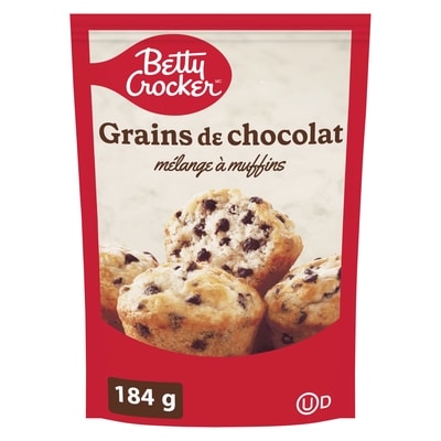 Betty Crocker Mélange à muffins aux grains de chocolat 184 g, 1,35 $/100g