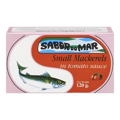 Sabor Do Mar Mackerel, Small in Tomato Sauce 120 g, $2.08/100g