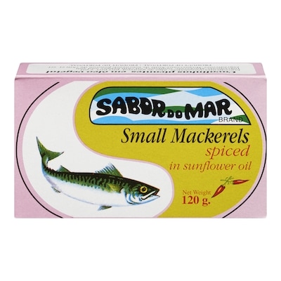 Sabor Do Mar Mackerel, Small Spiced 120 g, $2.08/100g