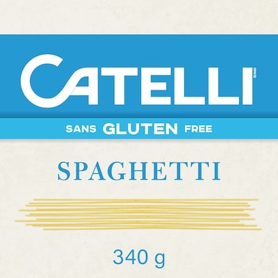 Catelli Pâtes sans gluten, Spaghetti 340 g, 1,26 $/100g