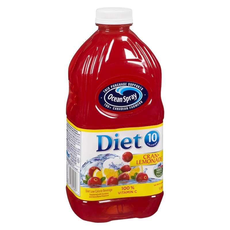 Diet Cran-Lemonade Cocktail