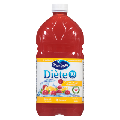 Ocean Spray Cocktail diète limonade et canneberges 1.89 l, 0,26 $/100ml