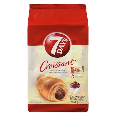 7 Days Croissant With Chocolate Filling 360 g, $1.25/100g