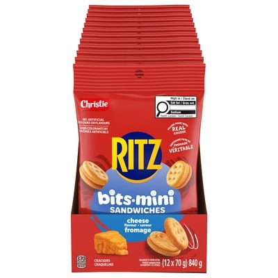 Christie Sandwiches mini RITZ à saveur de fromage (12 unités) 12x70.0 g, 2,14 $/100g