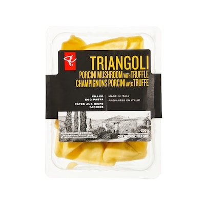 PC Collection noire Triangoli aux champignons porcini avec truffe  250 g, 3,60 $/100g