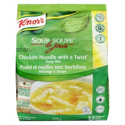 Knorr Préparation de soupe poulet et nouilles Soupe du jour 378 g, 5,55 $/100g