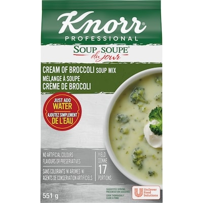 Knorr Préparation de crème de brocoli Soupe du jour 551 g, 3,81 $/100g