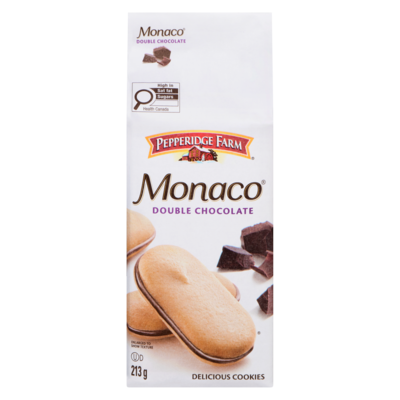 Pepperidge Farm Monaco Double Chocolate 213 g, $2.34/100g