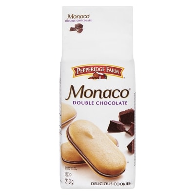 Pepperidge Farm Monaco Double Chocolate 213 g, $2.34/100g