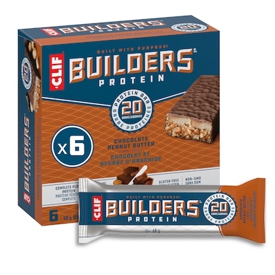 Clif BUILDERS barres protéinées, saveur de chocolat et beurre d'arachide 410 g, 3,78 $/100g