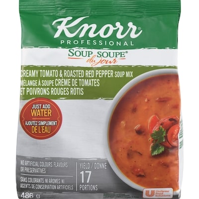 Knorr Creamy Tomato & Roasted Red Pepper Soup Mix 486 g, $4.22/100g