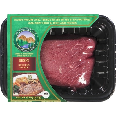 null Steak de bison 224 g, 6,92 $/100g