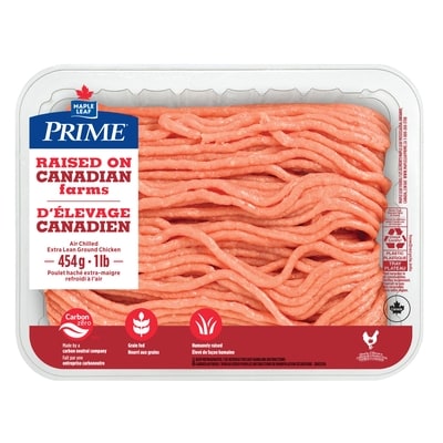 Maple Leaf Poulet hach extra-maigre, Dlevage canadien 454 g, 1,76 $/100g