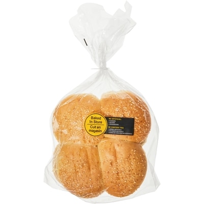 null Jumbo Sesame Hamburger Buns, 8 Pack 528 g, $0.58/100g