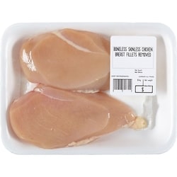 Country Ribbon Skinless Boneless Chicken Breasts, Tray Pack $22.02/1kg $9.99/1lb