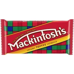 Mackintosh's Toffee Bar  24x45.0 g, $3.10/100g