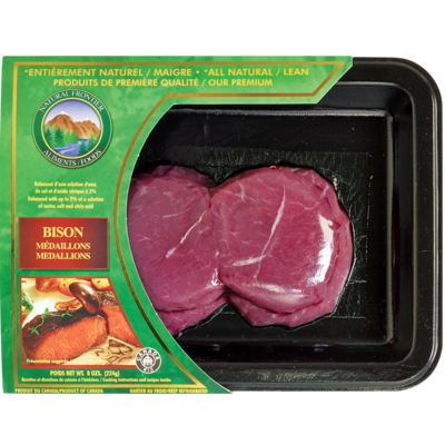 null Médaillons de bison 224 g, 6,92 $/100g