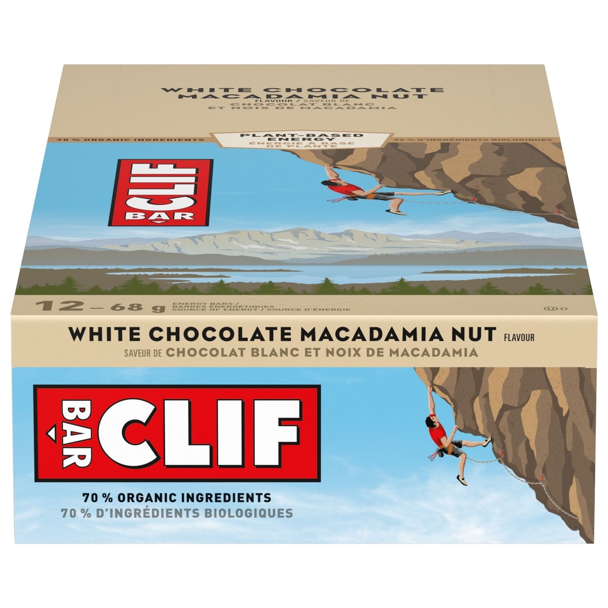 CLIF Energy Bar, White Chocolate Macadamia 12x68.0 g, $3.43/100g