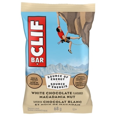 CLIF White Chocolate Macadamia Nut, High in Protein, Contains 70% Organic Ingredients 68 g, $4.84/100g