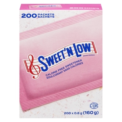 Sweet’N Low Édulcorant 200 ea, 0,03 $/1ch