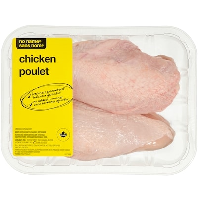 null Poitrines de poulet désossées avec la peau 19,38 $/1kg 8,79 $/1lb