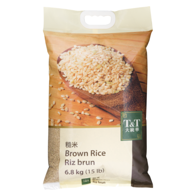T&T Brown Rice 6.8 kg, $0.30/100g