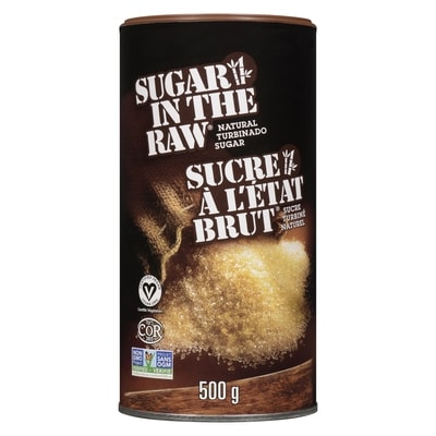 Contenant de sucre turbinado naturel