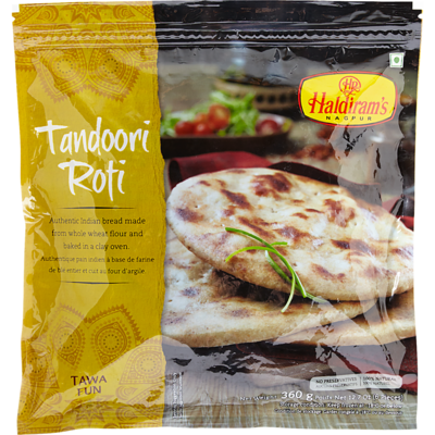 Haldiram Tandoori Roti 360 g, $1.25/100g