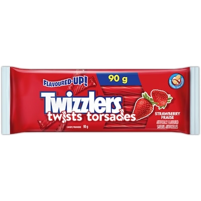Twizzlers Fraise 90 g, 1,39 $/100g