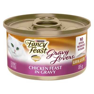 Purina Fancy Feast Gravy Lovers Chicken Feast in Gravy Grilled, Wet Cat Food 85 g, $1.52/100g
