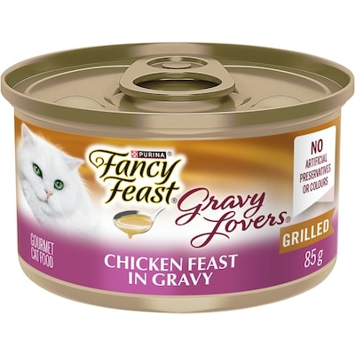 Purina Fancy Feast Gravy Lovers Chicken Feast in Gravy Grilled, Wet Cat Food 85 g, $1.06/100g