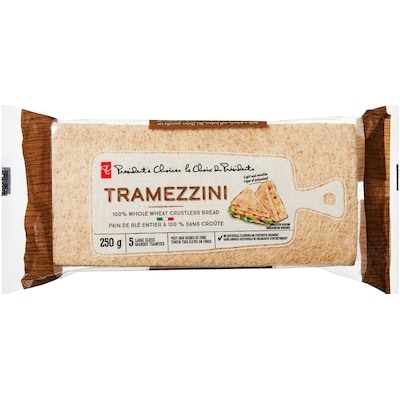 le Choix du Président Pain de blé entier à 100 % sans croûte Tramezzini 250 g, 1,80 $/100g