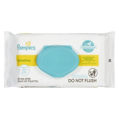 Pampers Baby Wipes Sensitive Perfume Free 1X Pop-Top 56 Count 56 ea, $0.08/1ea
