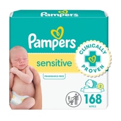 Pampers Pampers Baby Wipes Sensitive Perfume Free 3X Pop-Top Packs 168 Count 168 ea, $0.06/1ea