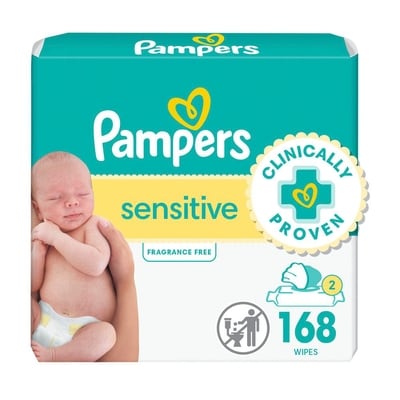 Pampers Pampers Baby Wipes Sensitive Perfume Free 3X Pop-Top Packs 168 Count 168 ea, $0.06/1ea