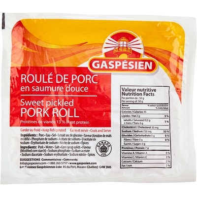 Gaspesien Pickled Pork Roll $16.99/1kg $7.71/1lb