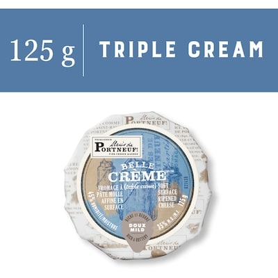 Alexis Portneuf Belle Crème Triple Cream Cheese 125 g, $5.60/100g