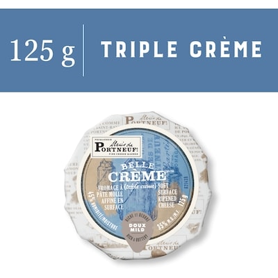 Alexis de Portneuf Fromage triple crème Belle Crème 125 g, 5,60 $/100g