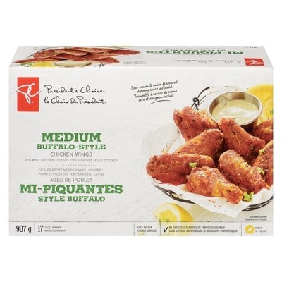 President's Choice Medium Buffalo-Style Chicken Wings 907 g, $2.09/100g