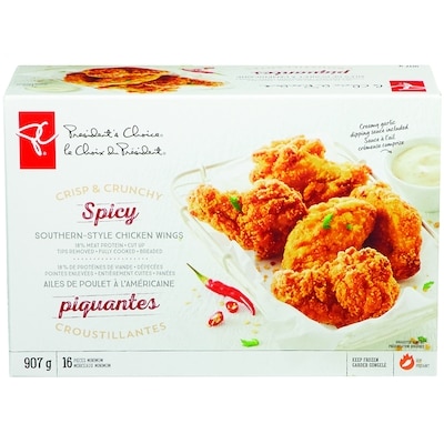 President's Choice Crisp & Crunchy Spicy Southern-Style Chicken Wings 907 g, $2.09/100g