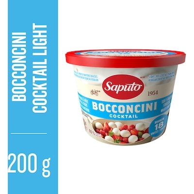 Saputo Light Cocktail Bocconcini Cheese 200 g, $2.50/100g