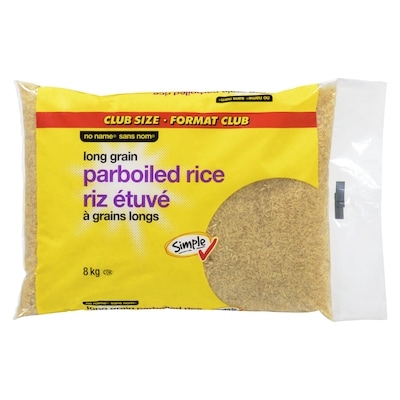 No Name Parboiled Rice 8 kg, $0.29/100g