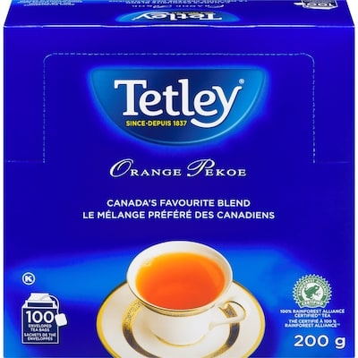 Tetley Thé Orange Pekoe 10x1.0 ea, 1,00 $/1ch