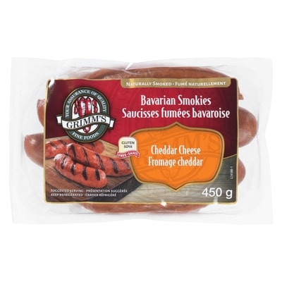 Grimms Smokies, Bavarian Cheddar 450 g, $1.89/100g