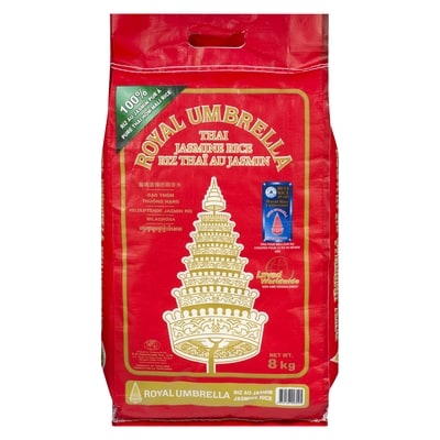 Royal Umbrella Riz au jasmin thaï Royal Umbrella 8 kg, 0,25 $/100g